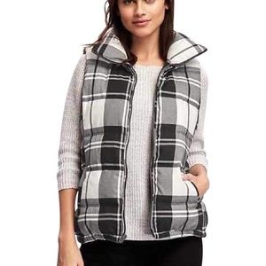 Plaid Puffer Vest